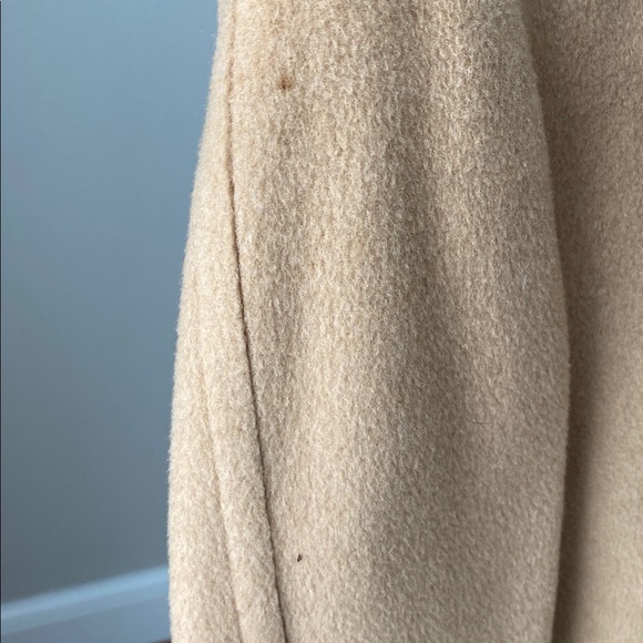 Men's winter coat 100% mongolian camel hair tan deep pockets double breasted - Picture 10 of 13